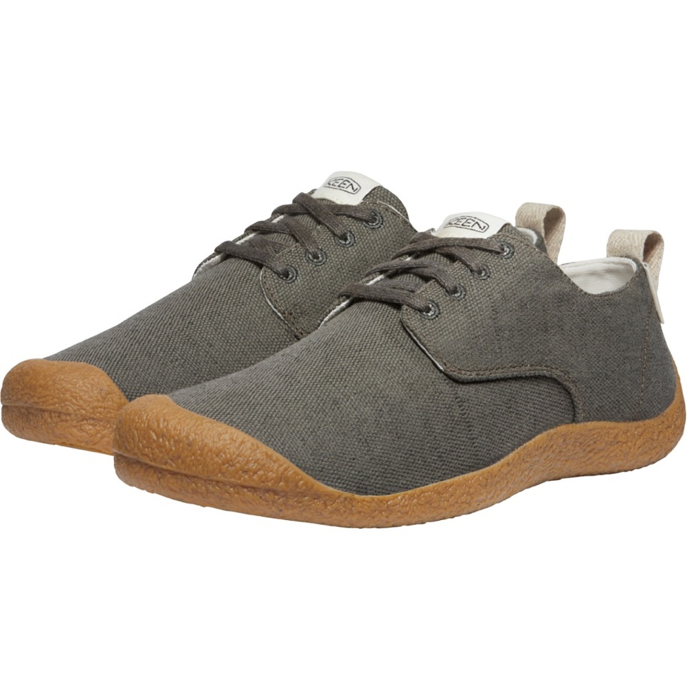 New KEEN Women’s Canvas Lace-Up Shoes Gray Eco Sneaker Style Size 5.5W